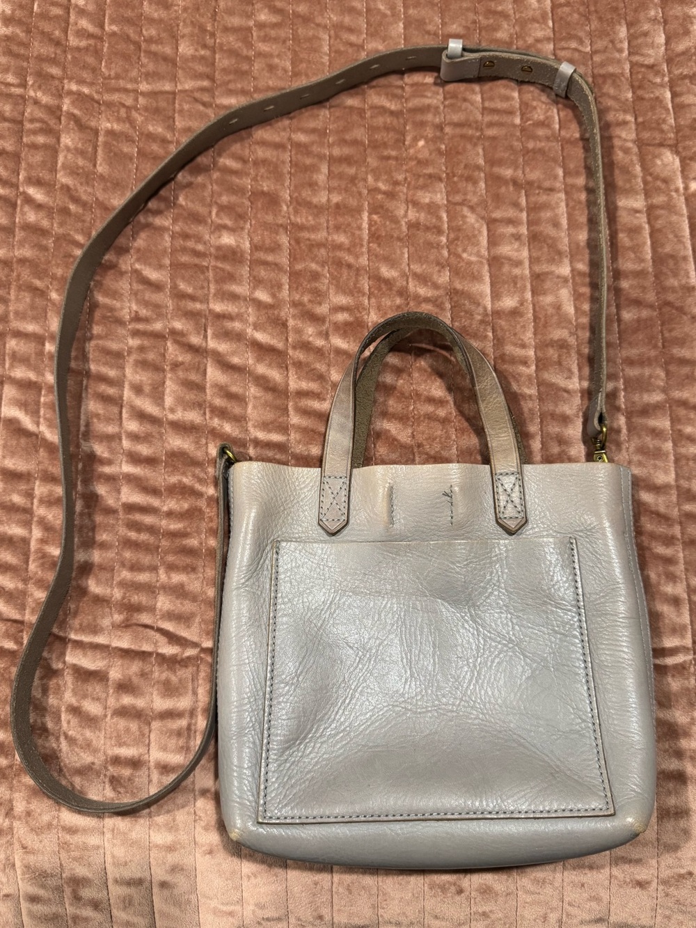 Madewell Small Transport Crossbody - Light Gray